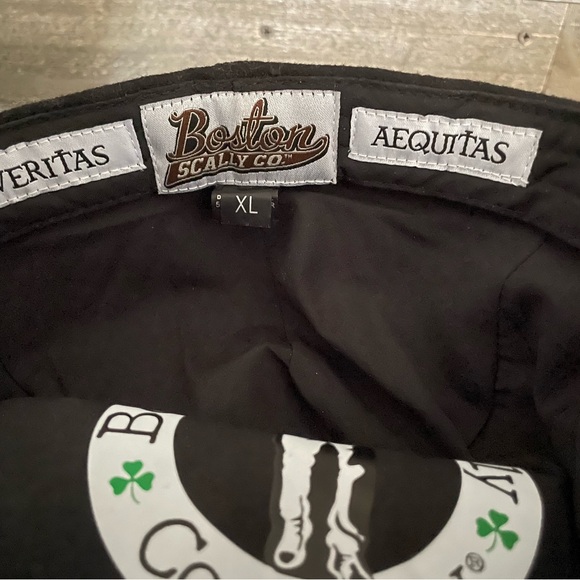 Black Boston Scally newsboy cap - Picture 3 of 4